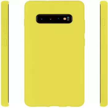 Evelatus Samsung Galaxy S10 Nano Silicone Case Soft Touch TPU Giallo