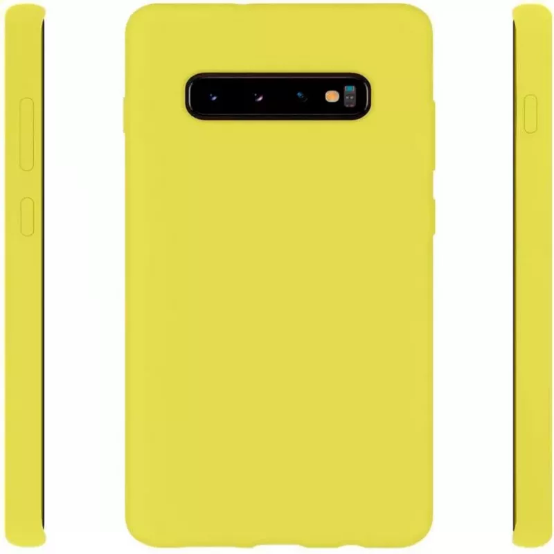 Evelatus Samsung Galaxy S10 Nano Silicone Case Soft Touch TPU Giallo