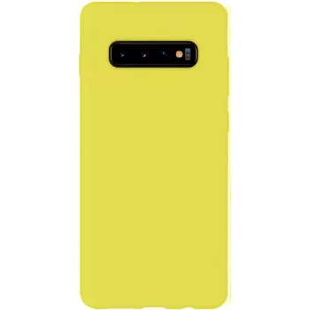 Evelatus Samsung Galaxy S10 Nano Silicone Case Soft Touch TPU Giallo