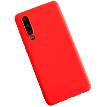 Evelatus Huawei P30 Cover in silicone Nano Soft Touch TPU rosso