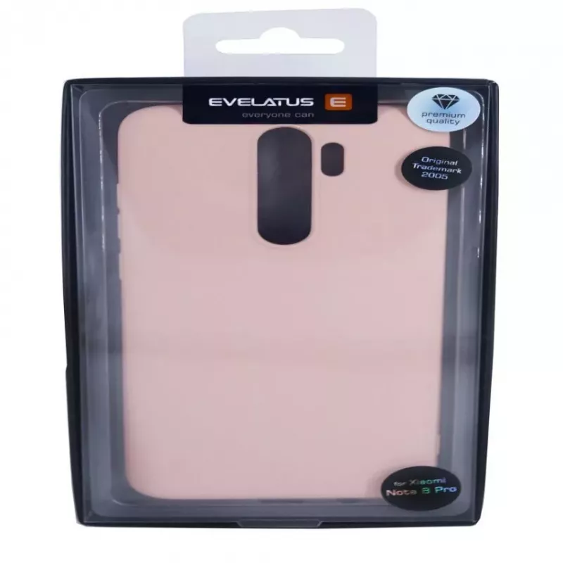 Evelatus Xiaomi Redmi Note 8 Pro Custodia in silicone morbido beige