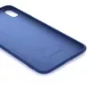Evelatus Apple iPhone X/Xs Custodia in Silicone Nano Soft Touch TPU Blu Scuro