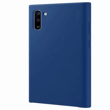 Evelatus Samsung Galaxy Note 10 Custodia in Silicone Premium Soft Touch Blu Mezzanotte