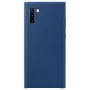 Evelatus Samsung Galaxy Note 10 Custodia in Silicone Premium Soft Touch Blu Mezzanotte