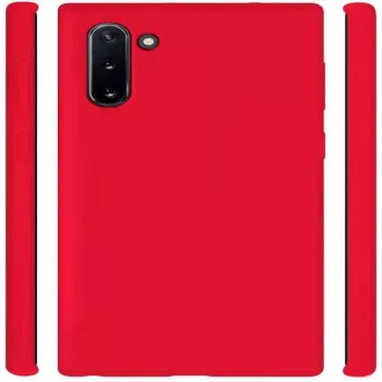 Evelatus Samsung Galaxy Note 10 Custodia in Silicone Premium Soft Touch Rossa
