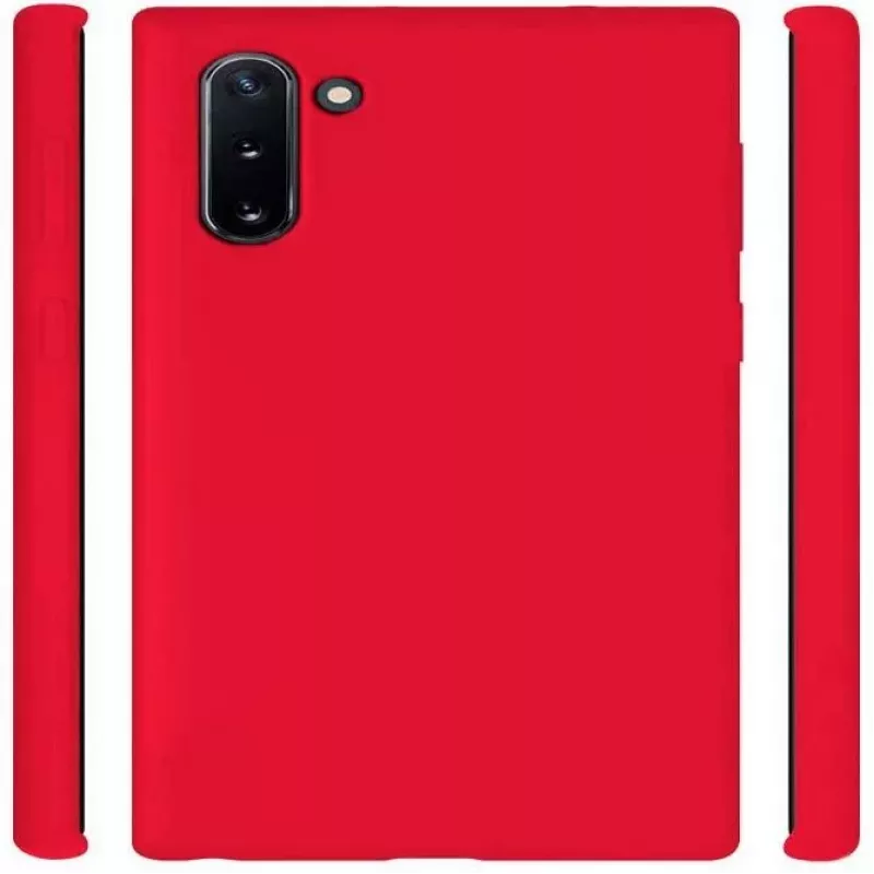 Evelatus Samsung Galaxy Note 10 Custodia in Silicone Premium Soft Touch Rossa