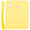 Evelatus Samsung A20e Custodia in Silicone Soft Touch con Cinturino Gialla