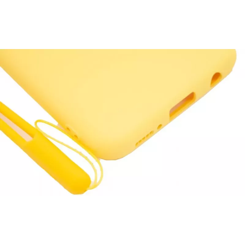 Evelatus Samsung A20e Custodia in Silicone Soft Touch con Cinturino Gialla