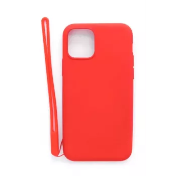 Evelatus Apple iPhone 11 Pro Custodia in Silicone Soft Touch con Cinturino Rossa