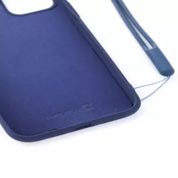 Evelatus Apple iPhone 11 Pro Custodia in Silicone Soft Touch con Cinturino Blu Scuro