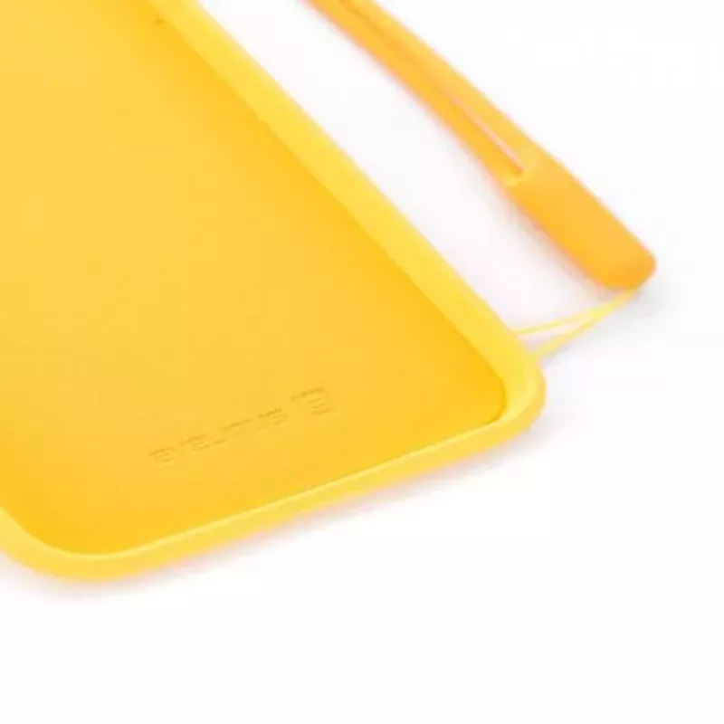 Evelatus Apple iPhone X/XS Custodia in Silicone Soft Touch con Cinturino Gialla