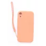 Evelatus Apple iPhone XR Custodia in Silicone Soft Touch con Cinturino Rosa