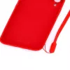 Evelatus Apple iPhone XR Custodia in Silicone Soft Touch con Cinturino Rossa