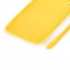 Evelatus Apple iPhone XR Custodia in Silicone Soft Touch con Cinturino Gialla