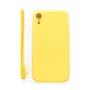 Evelatus Apple iPhone XR Custodia in Silicone Soft Touch con Cinturino Gialla