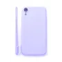 Evelatus Apple iPhone XR Custodia in Silicone Soft Touch con Cinturino Lilla