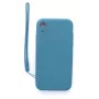 Evelatus Apple iPhone XR Custodia in Silicone Soft Touch con Cinturino Blu
