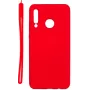Evelatus Huawei P30 Lite Custodia in Silicone Soft Touch con Cinturino Rossa