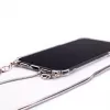 Evelatus Samsung Galaxy S10e cover in silicone trasparente con collana TPU grigio spazio