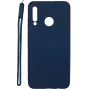 Evelatus Huawei P30 Lite cover in silicone Soft Touch con cinturino blu scuro