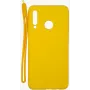 Evelatus Huawei P30 Lite cover in silicone Soft Touch con cinturino giallo