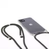 Evelatus Apple iPhone 11 Pro Max cover con cordino verde trasparente