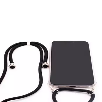 Evelatus Apple iPhone XR cover con cordino nero trasparente