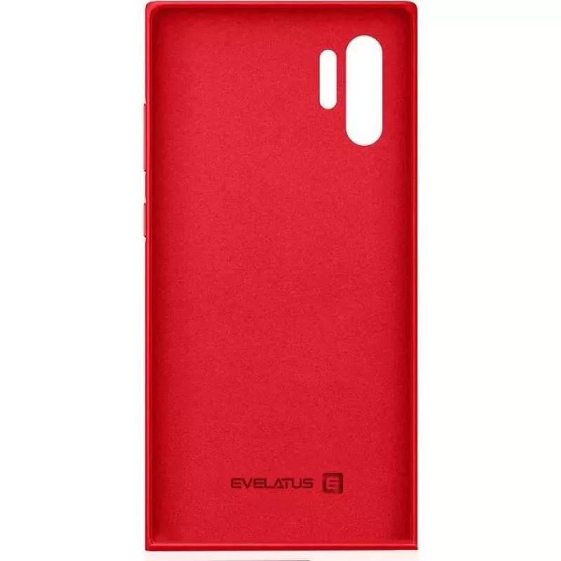 Evelatus Samsung Galaxy Note 10 Plus cover in silicone nano Soft Touch TPU rosso