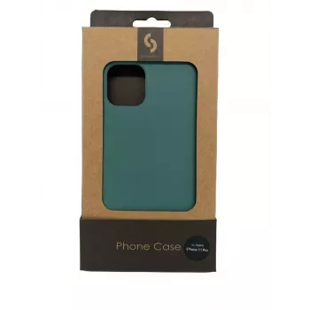 Connect Apple iPhone 11 Pro cover soft con fondo verde mezzanotte