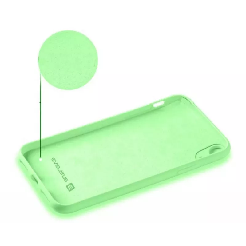 Evelatus Apple iPhone XR Nano Silicone Case Soft Touch TPU menta