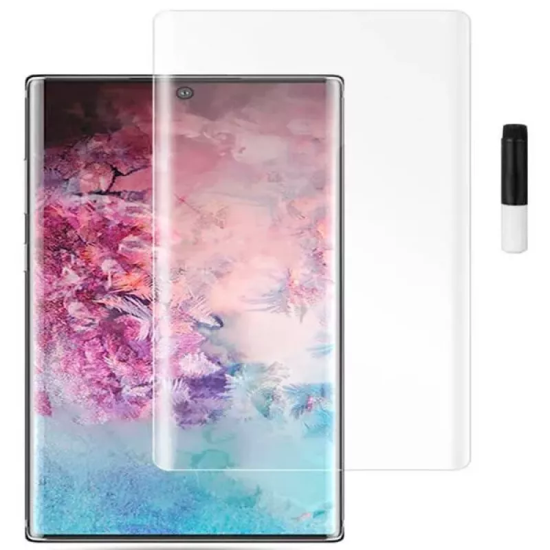 Evelatus Samsung Galaxy Note 10 Plus Vetro trasparente UV + colla