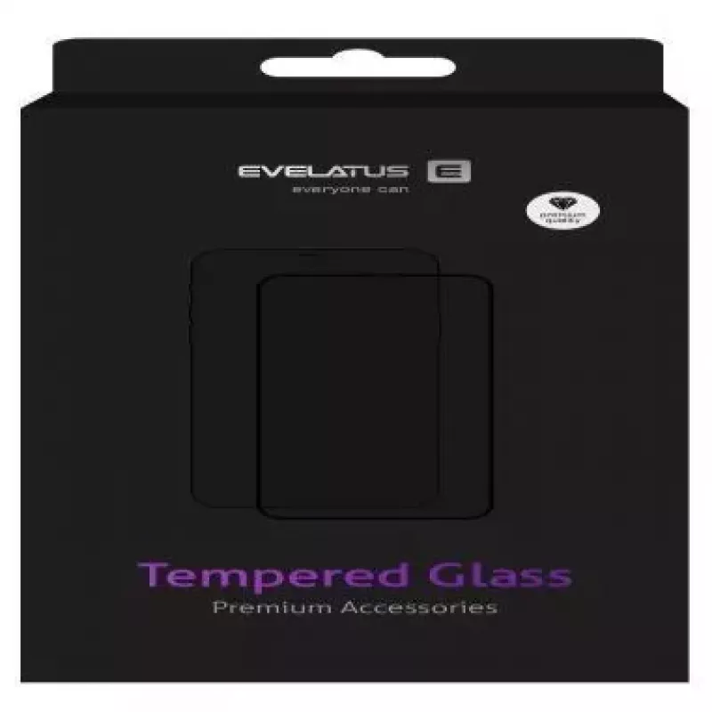EVELATUS Pellicola protettiva in vetro trasparente UV per Samsung Galaxy Note 10 con colla