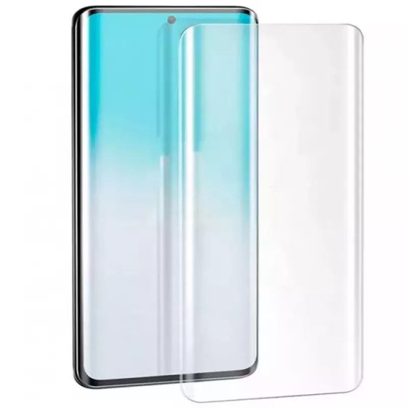 EVELATUS Pellicola protettiva in vetro trasparente UV + colla per Samsung Galaxy S20