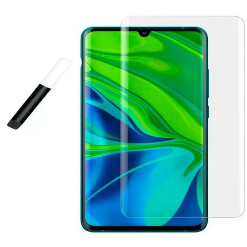 Evelatus Vetro trasparente UV + colla per Xiaomi Mi Note 10 / Mi Note 10 Pro