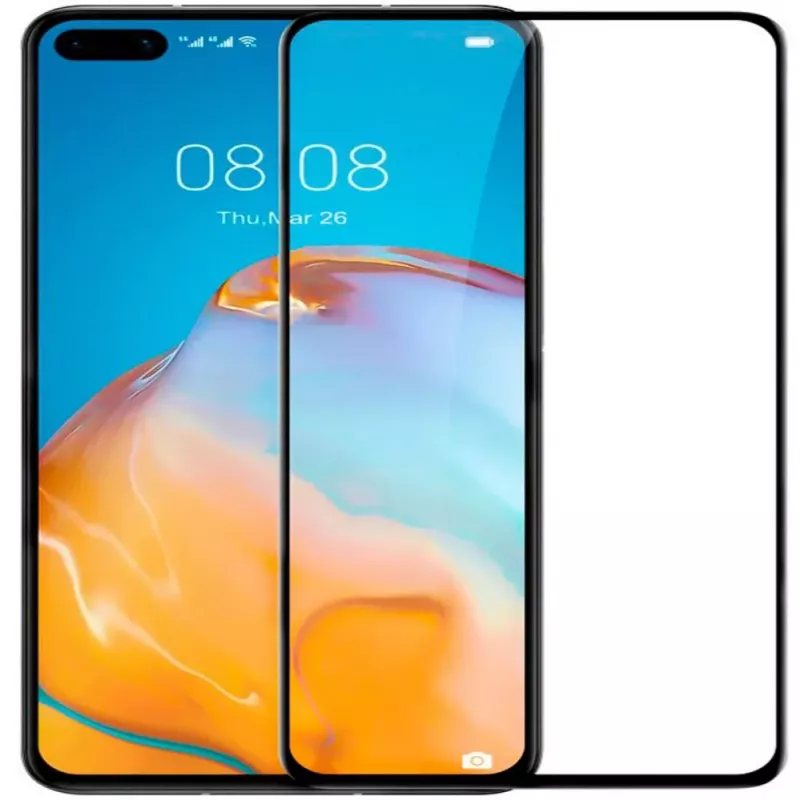 Evelatus Vetro trasparente UV + colla per Huawei P40 Pro