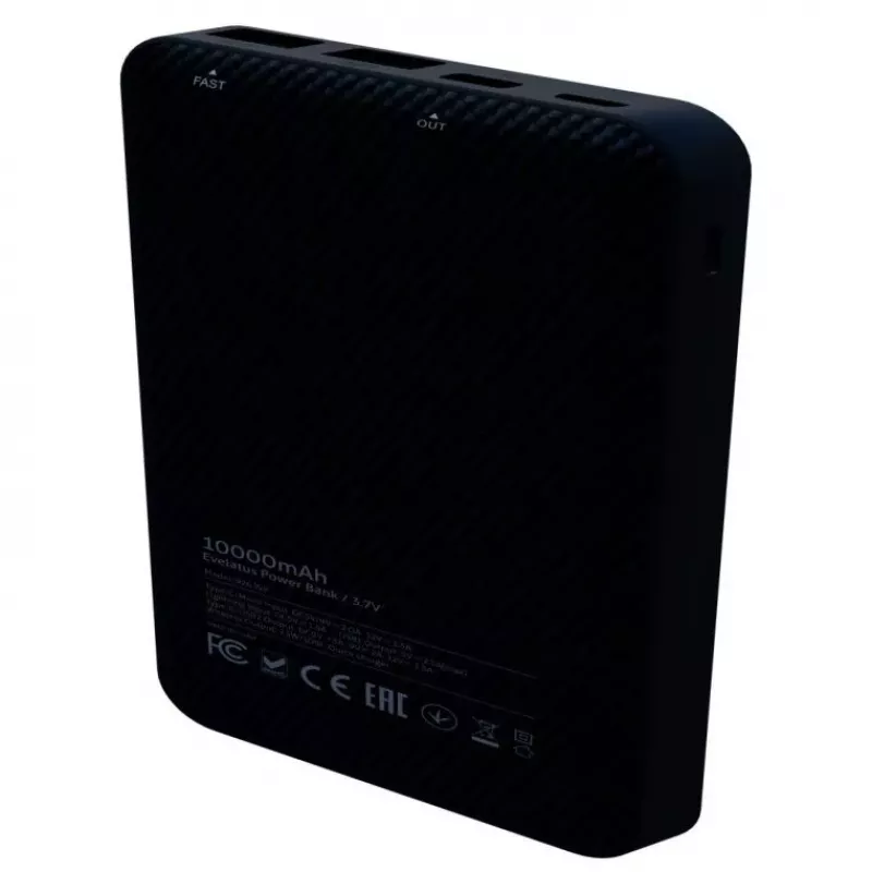 Evelatus Power bank wireless EPB05 10000 mAh nero