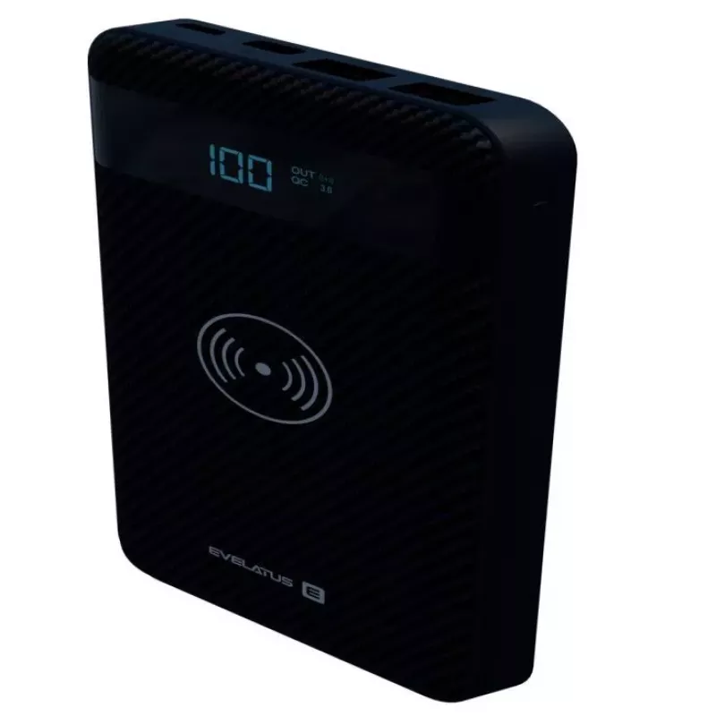 Evelatus Power bank wireless EPB05 10000 mAh nero