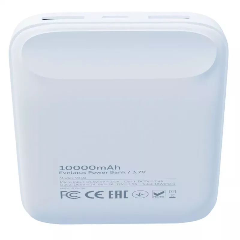 Evelatus Power bank EPB07 10000 mAh bianco