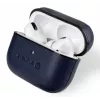 Evelatus Custodia protettiva in pelle per Apple AirPods Pro blu scuro