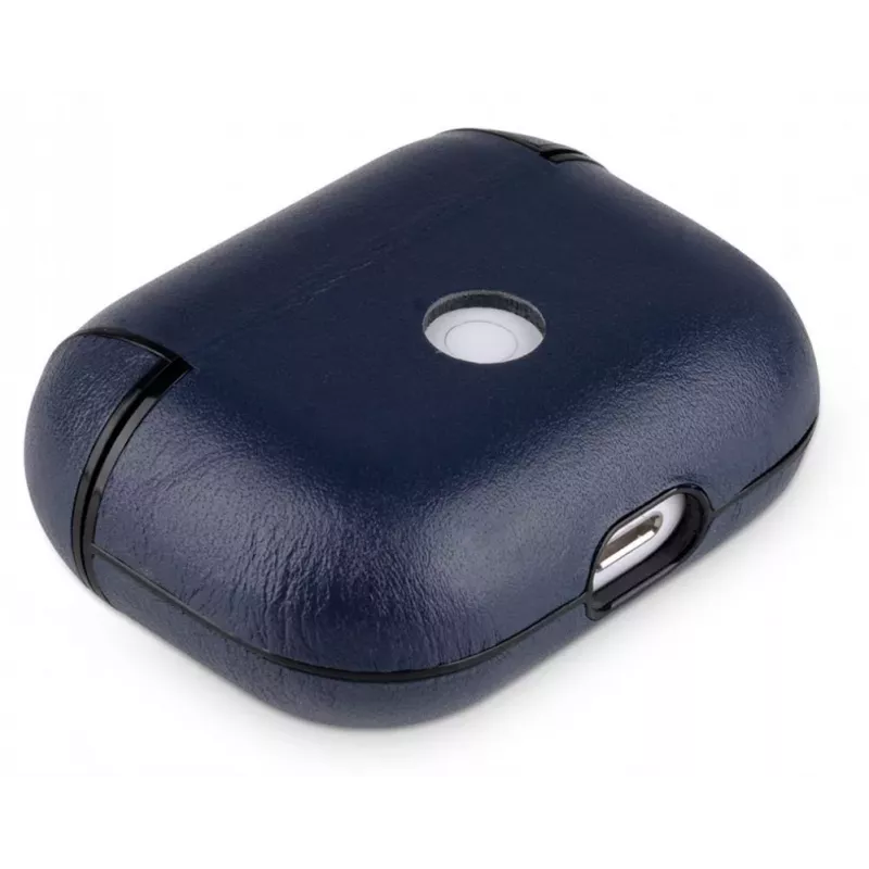 Evelatus Custodia protettiva in pelle per Apple AirPods Pro blu scuro
