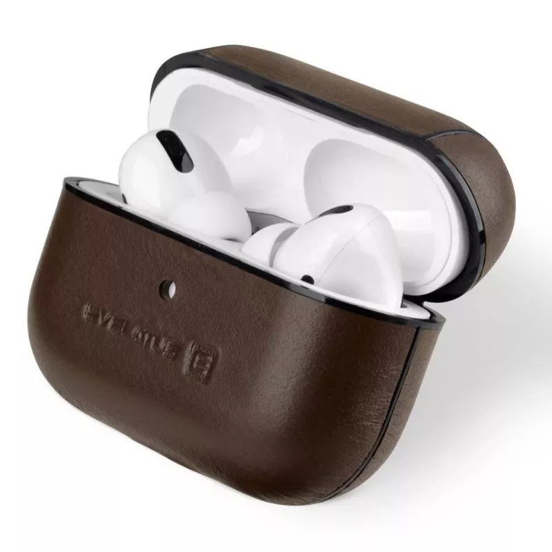 Evelatus Custodia protettiva in pelle per Apple AirPods Pro marrone