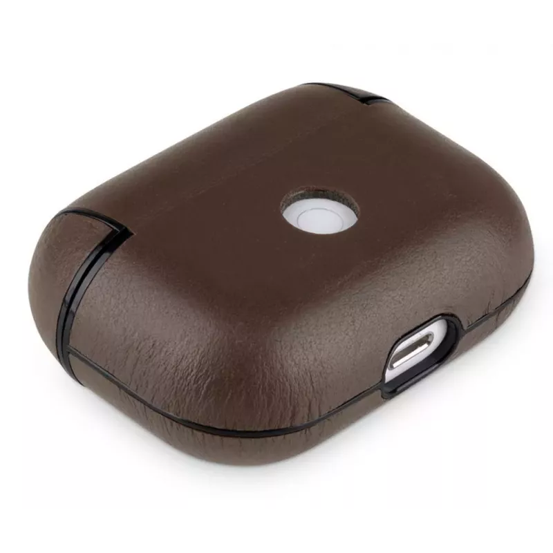 Evelatus Custodia protettiva in pelle per Apple AirPods Pro marrone