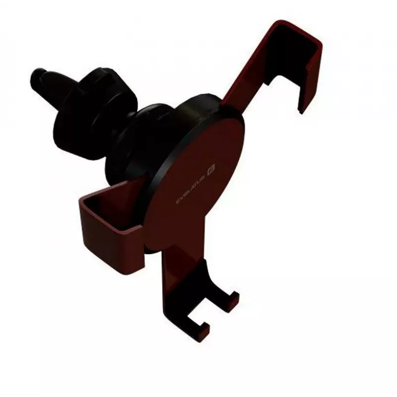 EVELATUS Supporto per cellulare ECH03 rosso - supporto universale per bocchette di ventilazione