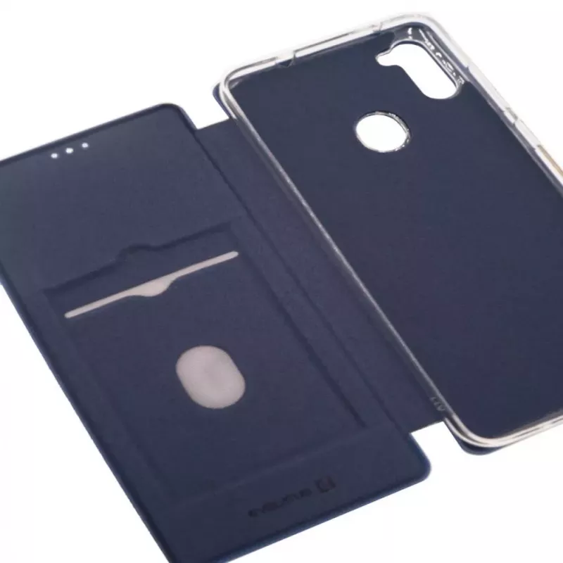 Evelatus Custodia a libro per Samsung Galaxy A11 blu scuro