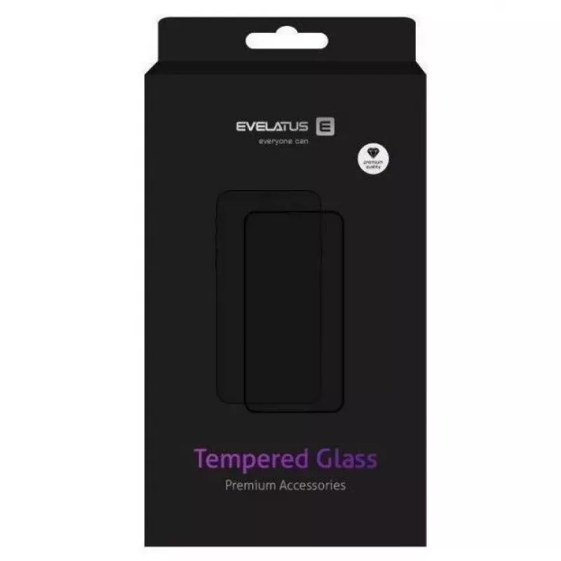 Evelatus pellicola protettiva per display Xiaomi Mi Note 10 Lite / Mi Note 10 Clear Glass UV + Glue