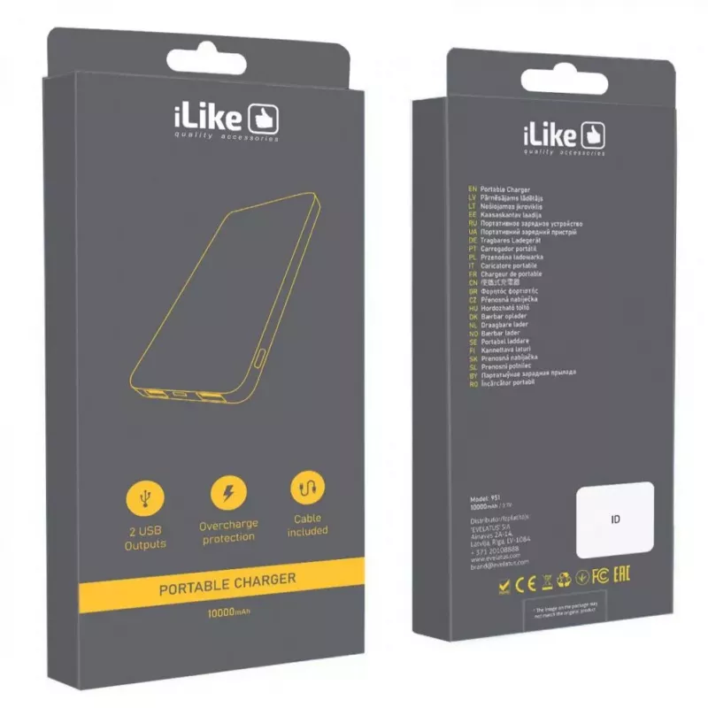 iLike power bank 951 10000 mAh bianco