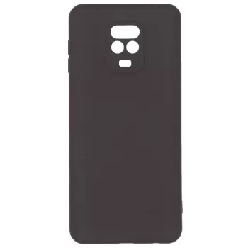 Evelatus Xiaomi Redmi Note 9 Custodia in silicone Soft Touch nero
