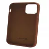 Evelatus Custodia in silicone Premium Soft Touch per Apple iPhone 12/12 Pro marrone caffè
