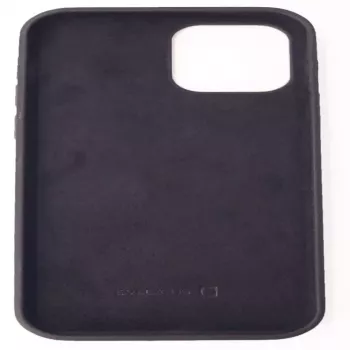 EVELATUS Custodia in silicone Premium Soft Touch per Apple iPhone 12/12 Pro nero