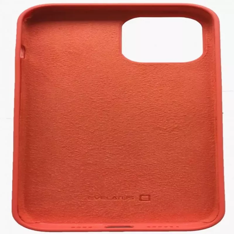 Evelatus Custodia in silicone Premium Soft Touch per Apple iPhone 12 Pro Max arancione